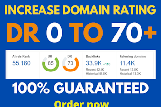 increase domain authority DR 50 plus guaranteed