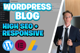 create a professional blog website for you in wordpress