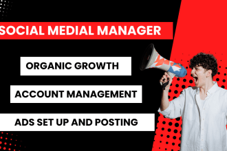 be your professional social media manager for your business