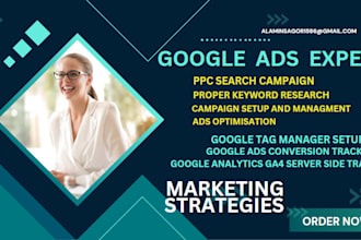 run google ads campaign,PPC search ads, display ads, youtube ads