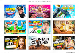 design gaming, anime, and podcast youtube thumbnails