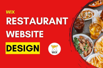 design wix restaurant website with online ordering and food delivery