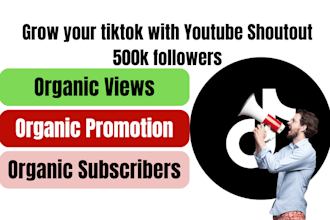 grow and promote your tik tok account with shoutout and blog features