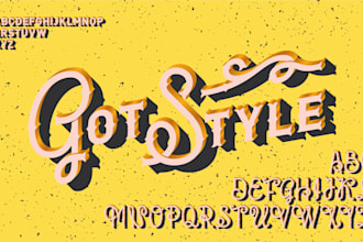 do custom font and typography design for you
