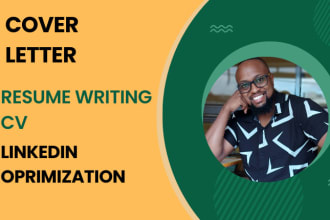 write your resume, optimize linkedin , cv and cover letter