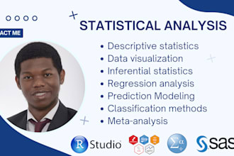 perform statistical data analysis with rstudio or spss