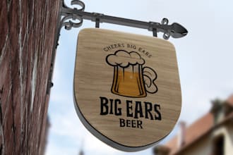 design label or logo for beer, beverage, juice, energy drink, soda, liquid
