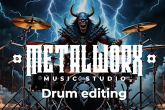 edit your real heavy metal drum recordings