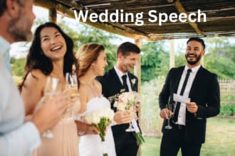 write a heart warming and humor wedding speech, maid of honour, toast or vows