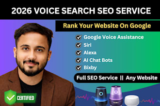 provide 2026 unbeatable voice search SEO optimization for google, alexa, siri