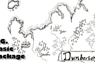illustrate fantasy maps for your world