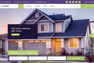 design real estate landing page real estate website idx real estate website