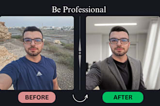 convert your photo to a professional one for CV and linkedin