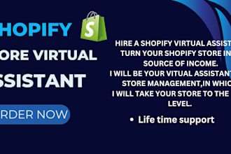 be your shopify virtual assistant, shopify store manager, website design