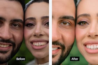 do wedding photo retouch, photo edit