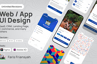 figma design UI for a web, mobile app, and saas in 12 hours
