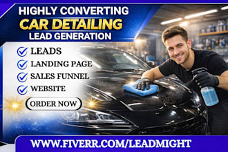 get car detailing leads build car wash auto dealership auto detailing website