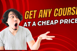 help you get any course at a cheap price
