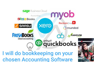 do bookkeeping in quickbooks,xero, sage, freeagent