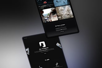 design framer website or landing page in modern style