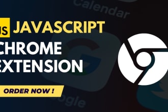 create a javascript chrome extension for you