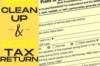 clean your books and prepare your tax return