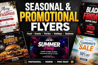 design restaurant food sale menu event gym party promotional poster flyer design