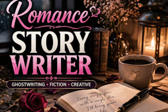ghostwrite a romance or fantasy short story
