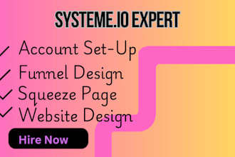 design systemeio  sales funnel, website, squeeze page and automation