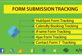setup tracking cf7 calendly hubspot all form using GTM 2 ga4