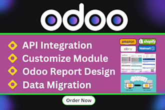 integrate API, customise odoo reports and data migration for your business