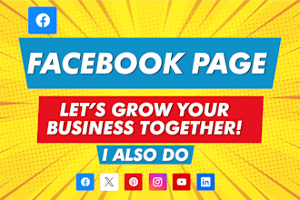do facebook business page create , social media pages and accounts setup