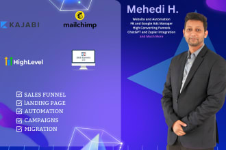 design high conversion sales funnel and landing page