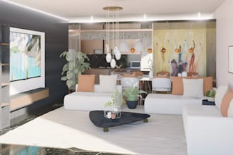stunning photorealistic architectural renderings