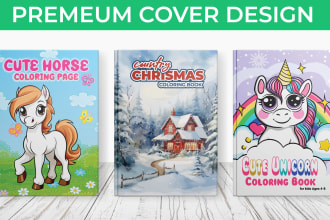 design book cover, ebook cover, amazon KDP cover, and  interior with 3d mockup