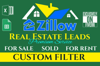 do zillow scrape for real estate leads with a filter