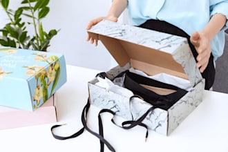 create box packaging design, product packaging design, mailer box and 3d mockup