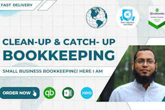 do clean up catch up bookkeeping on qbo and  xero