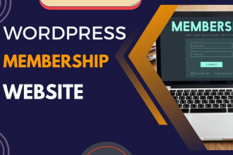 create membership website, subscription website, lms website