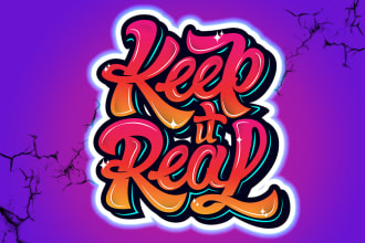 create graffiti art design for your logo or word