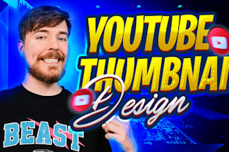 design amazing youtube thumbnail
