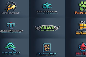 do professional 3d business logo design
