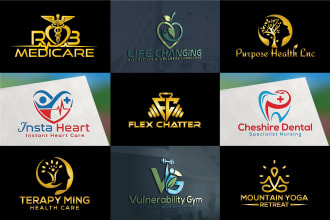 design daycare, clinic, mental health, yoga, wellness, gym fitness logo