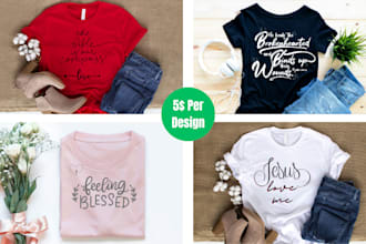 create attractive christian t shirt design