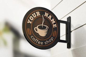provide eye catchy coffee shop, restaurant, café, bar, food, cupcake logo