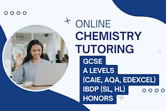 be your online chemistry tutor for igcse, a levels and ibdp