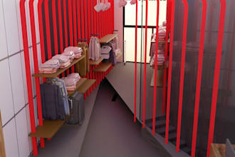 do 3d, cgi modeling and rendering of interior space