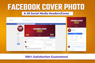 create professional facebook cover image photo banner in 2hrs