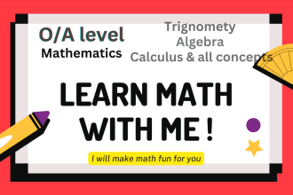 be your online math tutor from grade 1 to o level