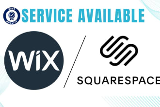 expert in wix website and squarespace website design and customization
